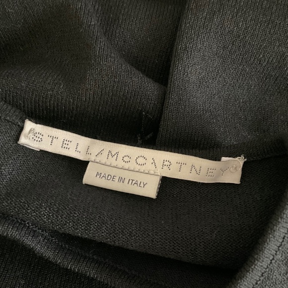 New Stella McCartney asymmetric fringed knitted dress $1279 minimalist black M - Picture 6 of 15